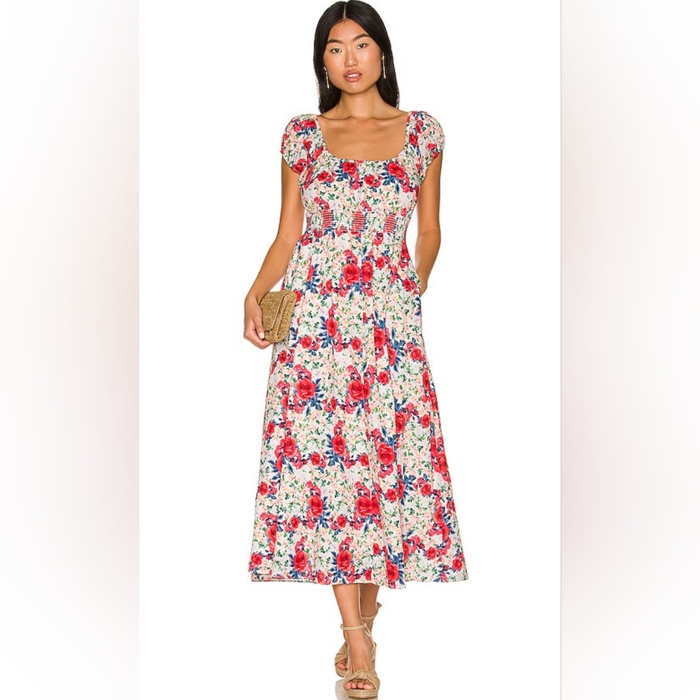 Love Shack Fancy Vernon Floral Dress Sz. L